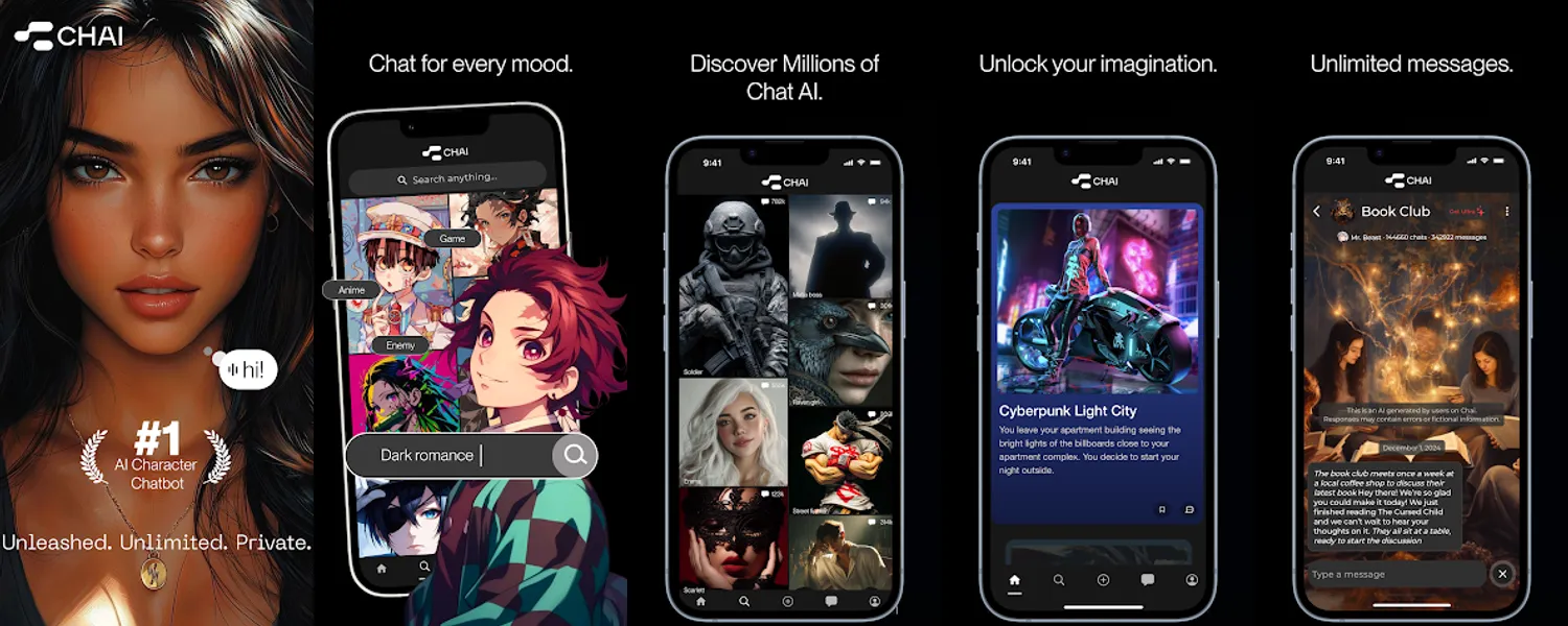 Chai: Chat AI Platform screenshots
