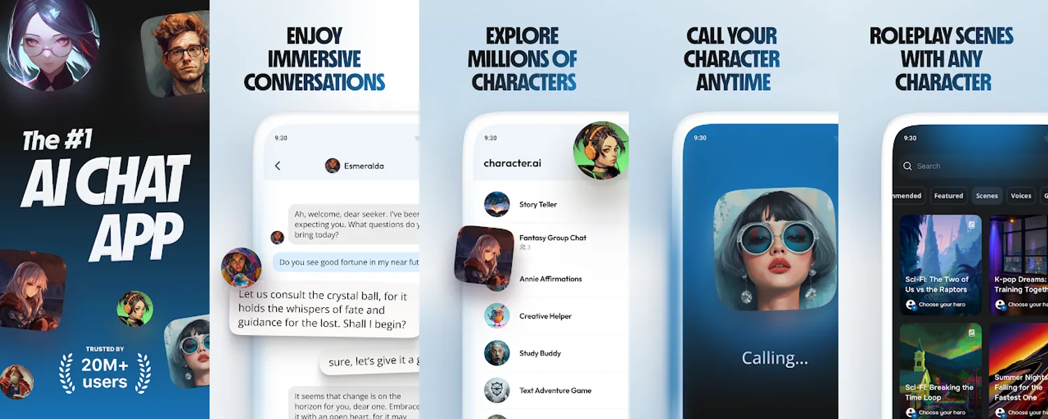 Character AI: Chat, Talk, Text screenshots