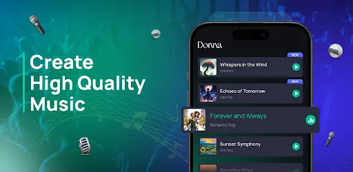 Donna AI Song & Music Maker background