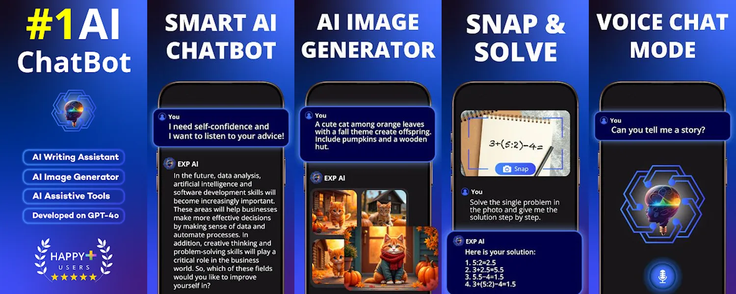 EXP AI - Chatbot AI Asistant screenshots