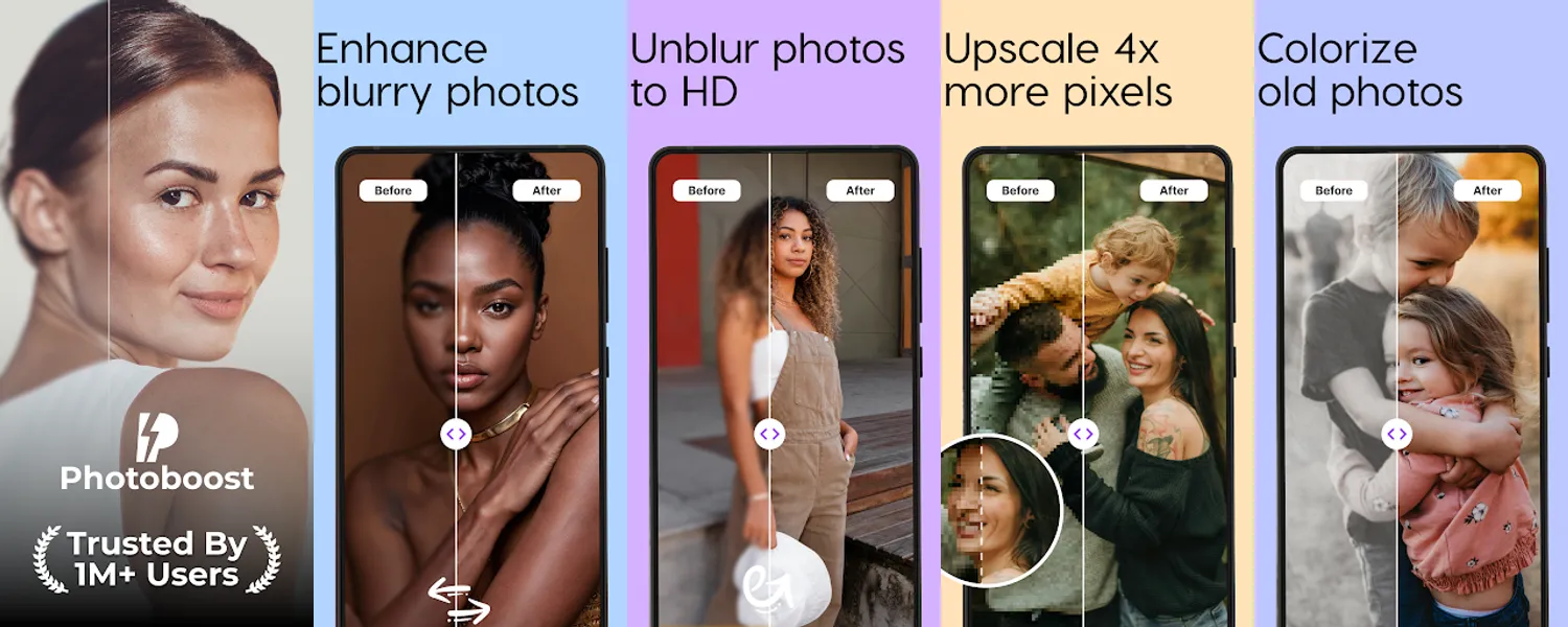 PhotoBoost - AI Photo Enhancer screenshots